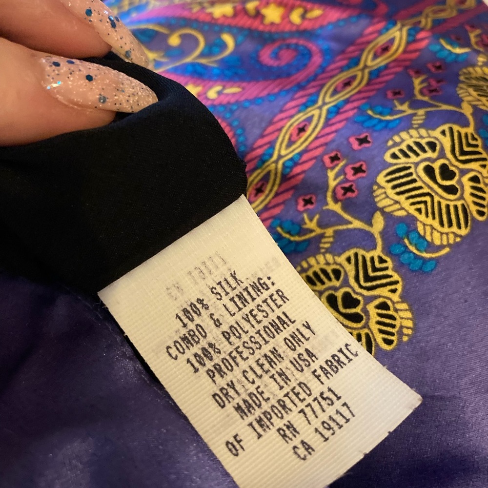 Vintage Silk Betsey Johnson Dress Rare Halter Size 8 - Picture 8 of 9